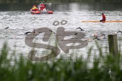 Triathlon Ingolstadt 2012 - Schwimmen im Baggersee