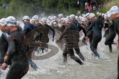 Triathlon Ingolstadt 2014 - Baggersee - Start Olympische Distanz