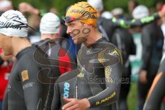 Triathlon Ingolstadt 2014 - Baggersee - Christian Brader vor dem Start Olympische Distanz