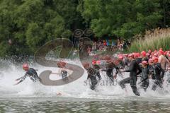 Triathlon Ingolstadt 2014 - Baggersee - Start Olympische Distanz