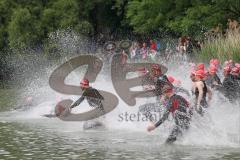 Triathlon Ingolstadt 2014 - Baggersee - Start Olympische Distanz