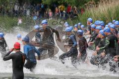 Triathlon Ingolstadt 2014 - Baggersee - Start Olympische Distanz