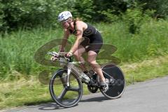 Triathlon Ingolstadt 2014 - Baggersee - Impressionen Fahrradstrecke durch den kleinen Wald