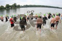 Triathlon Ingolstadt 2014 - Baggersee - Start Shortdistanz