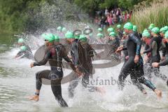 Triathlon Ingolstadt 2014 - Baggersee - Start Olympische Distanz