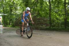 Triathlon Ingolstadt 2016 - Baggersee Ingolstadt - Olympische Distanz, Radfahren, Erster Nicolas Daimer