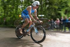 Triathlon Ingolstadt 2016 - Baggersee Ingolstadt - Olympische Distanz, Radfahren, Erster Nicolas Daimer