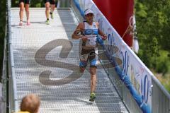 Triathlon Ingolstadt 2016 - Baggersee Ingolstadt - Laufstrecke Olympische Distanz Dritter Markus Stöhr