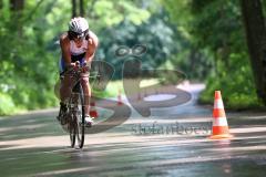 Triathlon Ingolstadt 2016 - Baggersee Ingolstadt - Olympische Distanz, Radfahren, Szene, Speed, Markus Stöhr, später Dritter