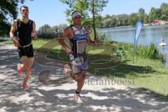 Triathlon Ingolstadt -2017  Baggersee - Olympische Distanz - Laufen - Markus Stöhr dritter Platz aus Ingolstadt