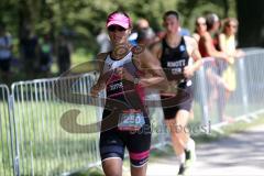 Triathlon Ingolstadt -2017  Baggersee - Sieger Mitteldistanz - Luise Keller, Laufen