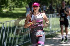 Triathlon Ingolstadt -2017  Baggersee - Sieger Mitteldistanz - Luise Keller, Laufen