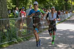 Triathlon Ingolstadt 2018 - Sieger Frederic Funk Triathlon Grassau e.V. auf der Strecke - Foto: Jürgen Meyer