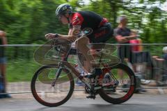 Triathlon Ingolstadt 2018 - Radfahrer auf der Strecke - Foto: Jürgen Meyer