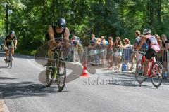 Triathlon Ingolstadt 2018 - Radfahrer auf der Strecke - Foto: Jürgen Meyer