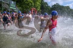 Triathlon Ingolstadt 2018 - Start der Olypischen Distanz - Foto: Jürgen Meyer