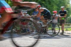 Triathlon Ingolstadt 2018 - Radfahrer auf der Strecke - Foto: Jürgen Meyer