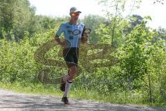 Triathlon Ingolstadt 2019 - 1. Sieger Tobias Heining Post SV Nürnberg mit der Zeit von 3:55:23 - Foto: Jürgen Meyer