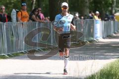 Triathlon Ingolstadt 2019 - 1. Sieger Tobias Heining Post SV Nürnberg mit der Zeit von 3:55:23 - Foto: Jürgen Meyer