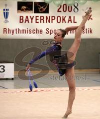 Bayerncup Rythmische Sportgymnastik 5.4.08 im TV IN - Anastasia Lebedew vom TV IN