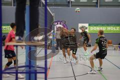 Volleyball - Saison 2026/27 - Donauholz Volleys Ingolstadt - SC Freising - Ihrler Michael schwarz Donauholz Volleys #19 - Weiss David schwarz Donauholz Volleys #20 -  Foto: Meyer Jürgen