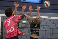 Volleyball - Saison 2026/27 - Donauholz Volleys Ingolstadt - SC Freising - Ihrler Michaelschwarz Donauholz Volleys #  19- Goisser Simon pink Freising -  Foto: Meyer Jürgen