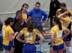 ESV Damen Volleyball - SV SW München - Trainer Rainer Faltermeier nützt die Pause