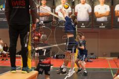 2023_11_25 - Landesliga - Saison 2023/24 - Volleyball - TV 1861 Ingolstadt - TSV Haunstetten -  - Nothaft Paul #1 Ingolstadt - Kühl Lukas #13 Ingolstadt - Foto: Meyer Jürgen