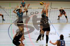 MTV Damen Volleyball - SV Germering - Carola Westendorf (10) - Fr. Dietrich (18) - Foto: Jürgen Meyer