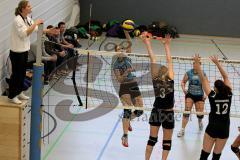 MTV Damen Volleyball - SV Germering - Fr. Wagner (17) - Fr. Wlassits (12)-  Foto: Jürgen Meyer
