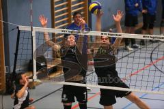 Volleyball - MTV Ingolstadt - VfL Großkötz - links Thomas Walter und rechts Simon Weichselgartner
