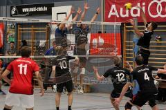 Volleyball MTV Ingolstadt gegen VFR Garching - H. Fiete (15 MTV) - H. Prusar (7 MTV ) - Foto: Jürgen Meyer