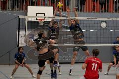 Volleyball MTV Ingolstadt gegen VFR Garching - H. Fiete (15 MTV) - Ralf Zikeli (3 MTV) - Foto: Jürgen Meyer