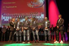 Nacht des Sports - Sportler des Jahres 2015 Ingolstadt - 1. Platz Mannschaft des Jahres 2015, FC Ingolstadt 04 Fußball Bundesliga, Stefan Lex (14, FCI) im Interview mit Italo Mele