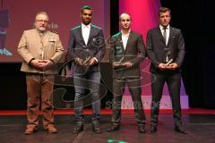 Nacht des Sports - Sportler des Jahres 2015 Ingolstadt - 1. Platz Sportler des Jahres 2015 Marvin Matip (Kapitän FC Ingolstadt 04 1. Bundesliga), Dardan Morina 2. Platz Kickboxen, rechts Patrick Köppchen 3. Platz ERC Ingolstadt Kapitän Eishockey