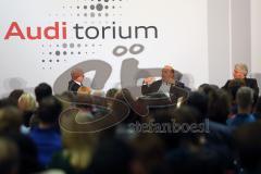 Auditorium - Fernseh-Kommissar Udo Wachtveitl und Ex-Mordkommissionschef Josef Wilfling im Interview bei Audi