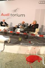 Auditorium - Fernseh-Kommissar Udo Wachtveitl und Ex-Mordkommissionschef Josef Wilfling im Interview bei Audi