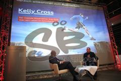 Audi.torium - Extremsportler Joey Kelly im Interview bei Audi - links Stephan Öri