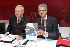 Audi AG - Hauptversammlung in Ingolstadt - Audi Vorstandsvorsitzender Rubert Stadler und Martin Winterkorn