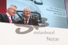 Audi AG - Hauptversammlung in Ingolstadt - rechts Martin Winterkorn