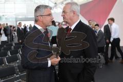 Audi AG - Hauptversammlung in Ingolstadt - Audi Vorstandsvorsitzender Rubert Stadler und Martin Winterkorn