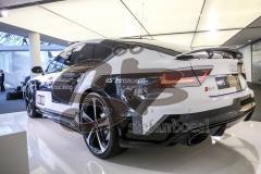 Audi - Jahrespressekonferenz 2015 - verschiedene Modelle in der Ausstellung, der RS7 piloted driving concept