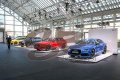 Audi - Jahrespressekonferenz 2015 - verschiedene Modelle in der Ausstellung,