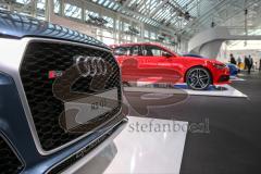 Audi - Jahrespressekonferenz 2015 - verschiedene Modelle in der Ausstellung