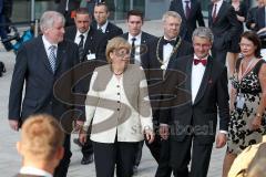 Audi Gala - 100 Jahre Audi -Rupert Stadler mit Bundeskanzlerin Angela Merkel und Horst Seehofer und Oberbürgermeister Dr. Alfred Lehmann