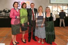 500 Jahre Bier Reinheitsgebot - Festakt in Ingolstadt Klenzepark - Christine Haderthauer, Ilse Aigner, reinhard Brandl, Eva Wittmann-Ott (Nordbräu), Briigitte Fuchs
