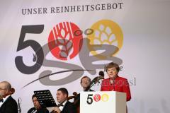 500 Jahre Bier Reinheitsgebot - Festakt in Ingolstadt Klenzepark - Festrede Bundeskanzlerin Angela Merkel