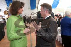 500 Jahre Bier Reinheitsgebot - Festakt in Ingolstadt Klenzepark - Ilse Aigner im gespräch mit Oberbürgermeister Ingolstadt Dr. Christian Lösel