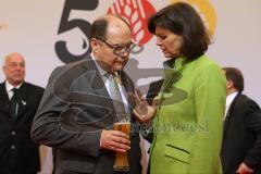 500 Jahre Bier Reinheitsgebot - Festakt in Ingolstadt Klenzepark - Christian Schmidt (CSU) - Bundesminister für Ernährung und Landwirtschaft mit Ilse Aigner