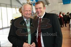 500 Jahre Bier Reinheitsgebot - Festakt in Ingolstadt Klenzepark - 3. Bürgermeister Ingolstadt Sepp Misslbeck und Reinhard Brandl